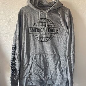Mens Large American Eagle Hooded Sweatshirt
